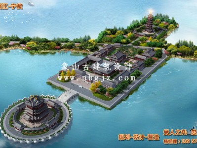 淮南寺庙建筑整体规划设计